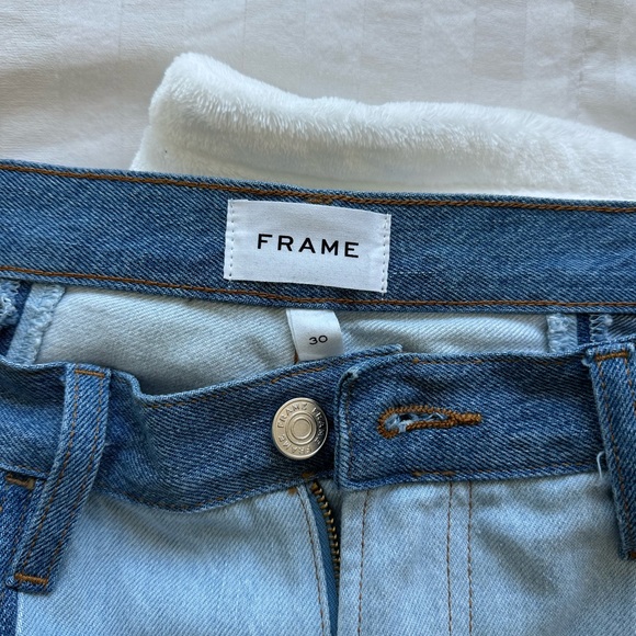 FRAME Split Seam Wide Denim - Size 30 - Picture 5 of 8